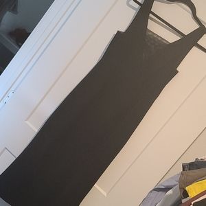 H&M midi black dress